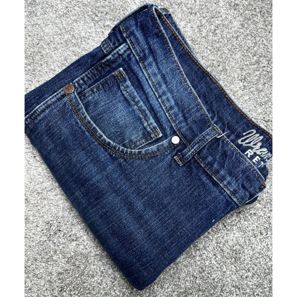 Wrangler Retro Jeans Men's 37X32 (Tag 36X34) Relaxed Boot Blue Western Classic